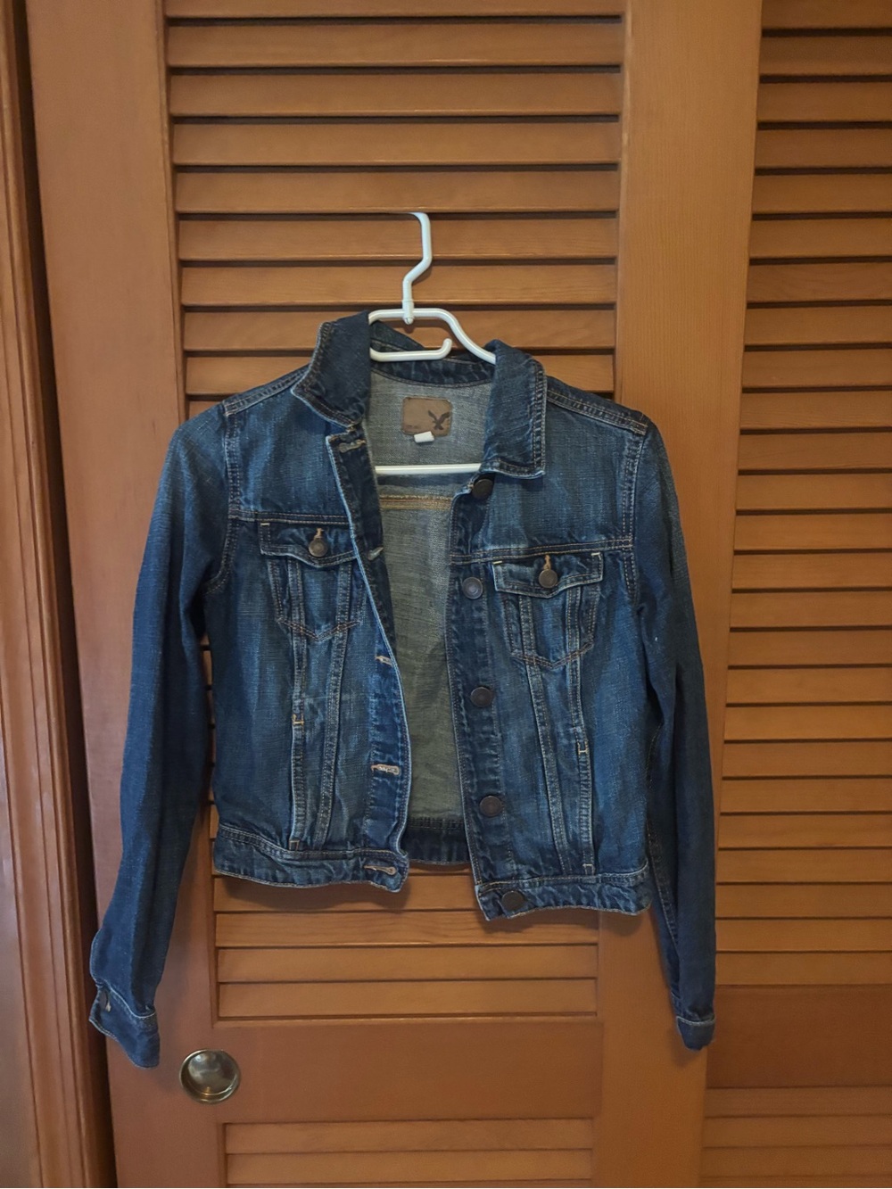 American Eagle Outfitters Dark Blue Women's Denim Jacket